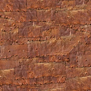 Rusty Riveted Plate 25