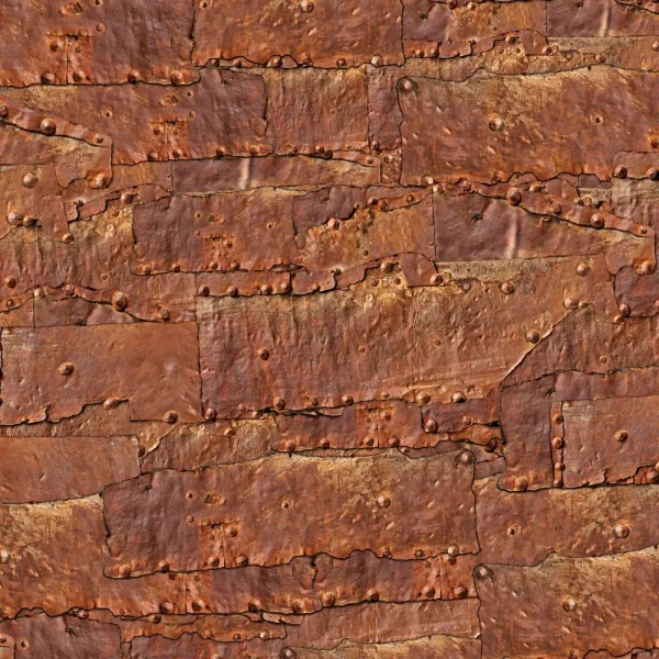 Rusty Riveted Plate 25