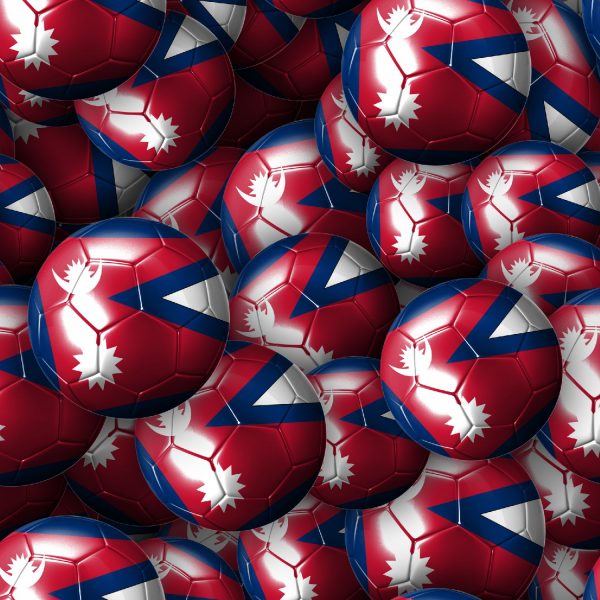 Nepal Soccer Balls Pattern Crew