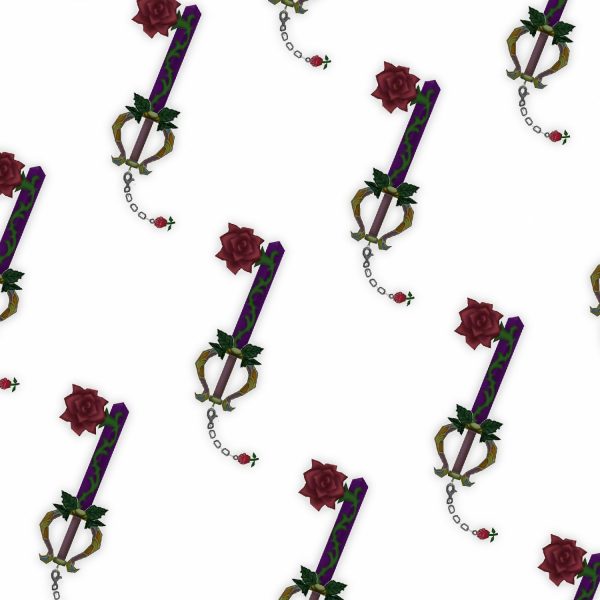 Kingdom Hearts Divine Rose Keyblade 22 Pattern Crew 