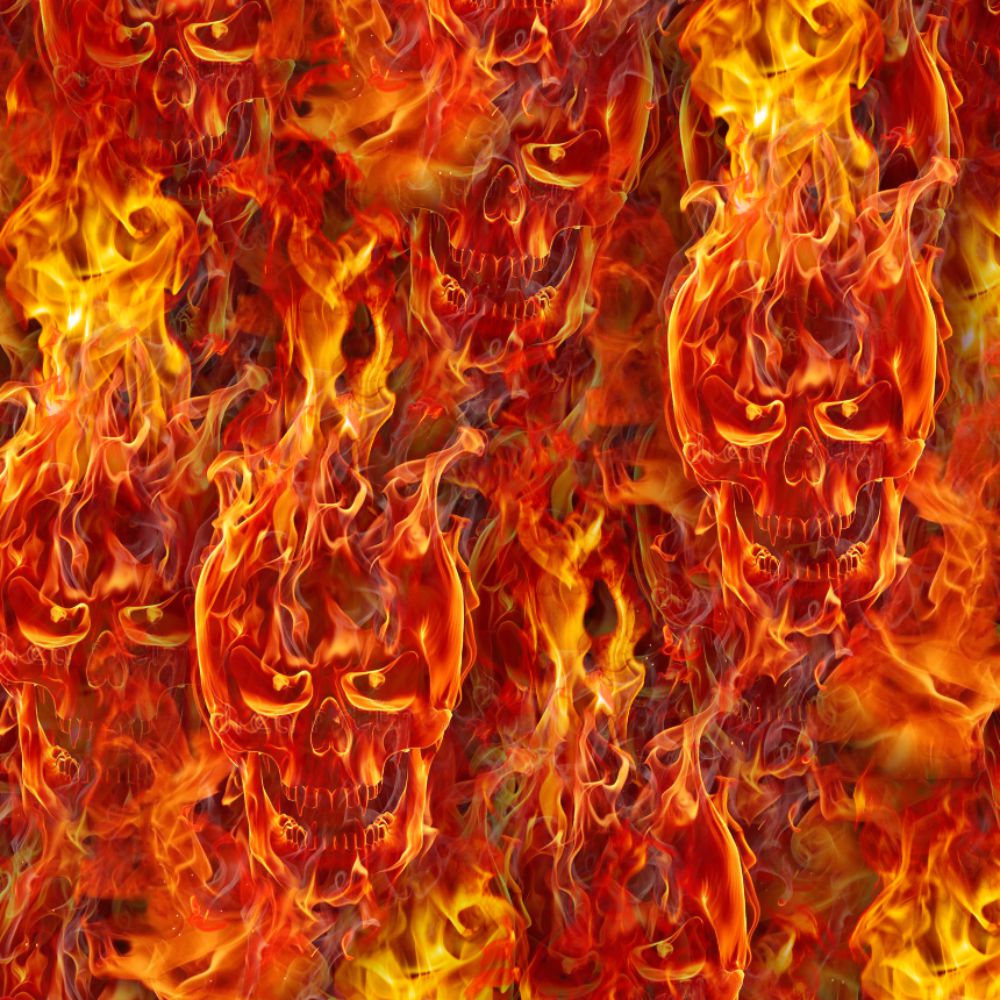 Flaming Skulls 25 Flaming Skulls 25