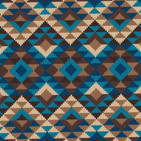 Aztec Knit Blanket Pattern Crew