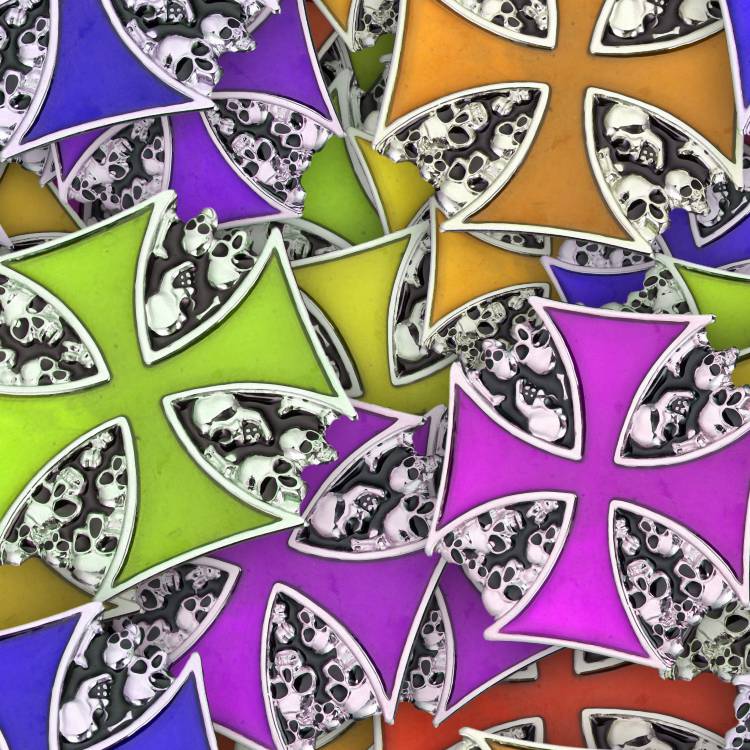 Iron Cross Skulls 28 Iron Cross Skulls 28