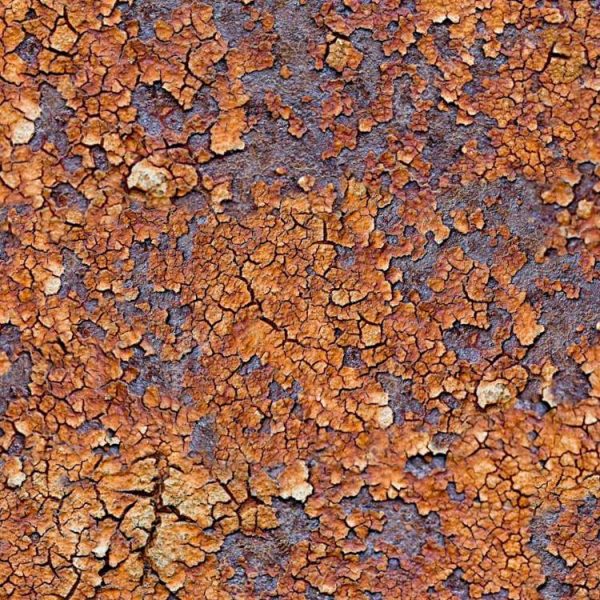 Rusty Painted Metal Pattern Crew