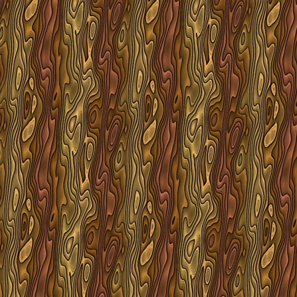 Abstract pattern resembling wood grain with wavy lines and swirled shapes in shades of brown, gold, and green. The repetitive design creates a textured effect across the image, resembling a stylized natural wood appearance.