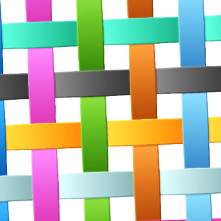 Rainbow Weave 24 Pattern Crew