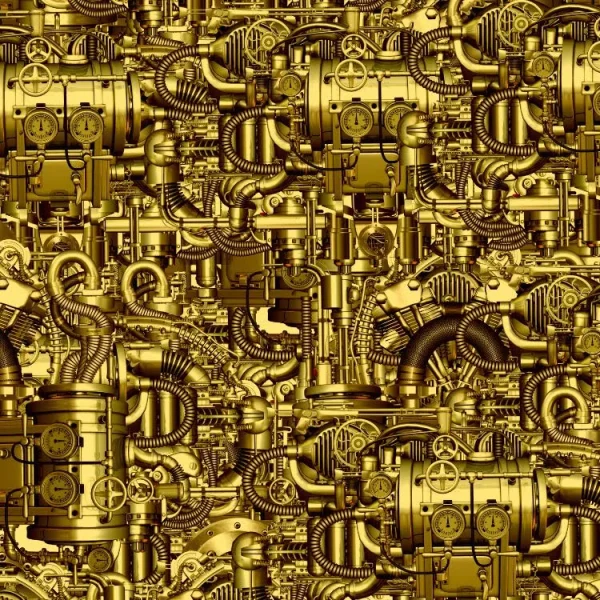 SteamPunk Mechanical Contrivance Brass 22 thumb