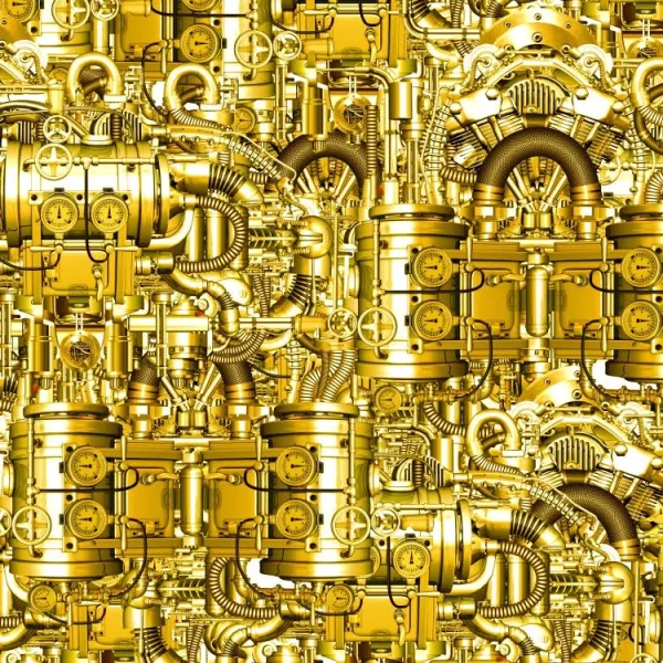 SteamPunk Mechanical Contrivance Brass 23 thumb