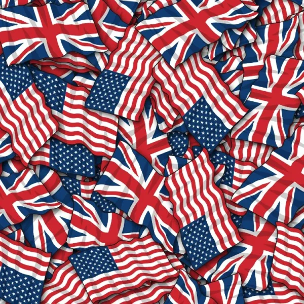 England and US Flags