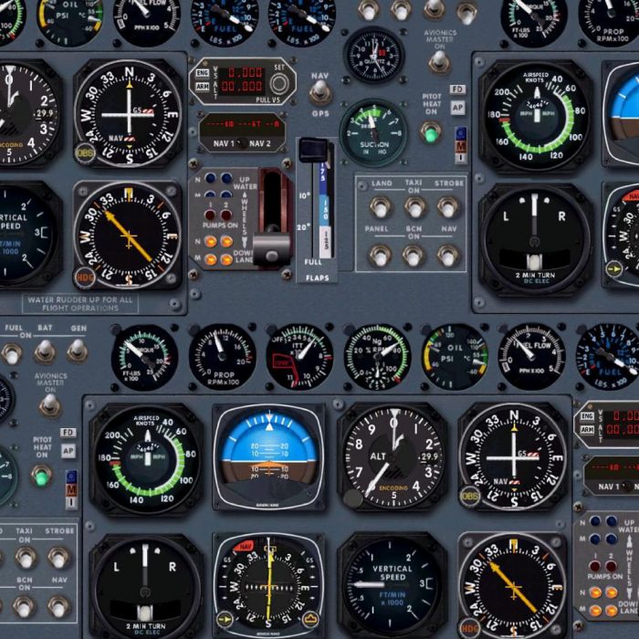 Aircraft Instrument Panel 22 Pattern Crew