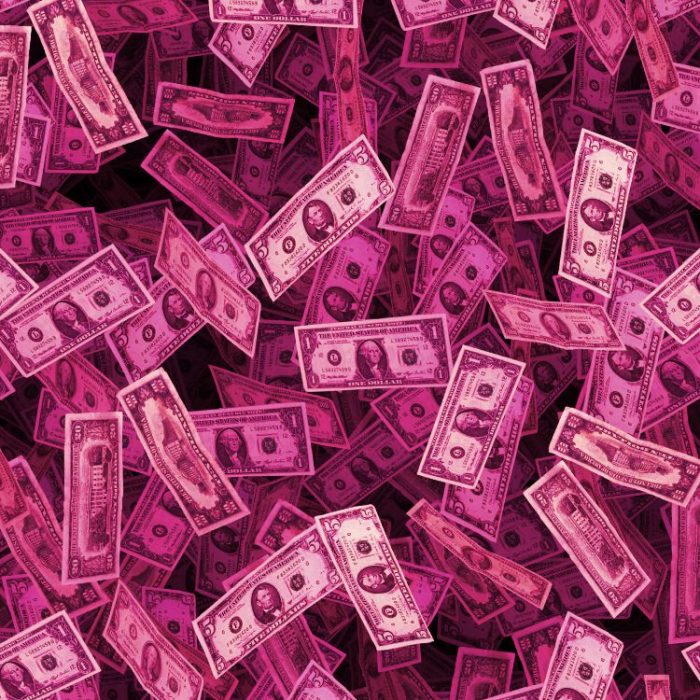 Pink Money 25 Pattern Crew