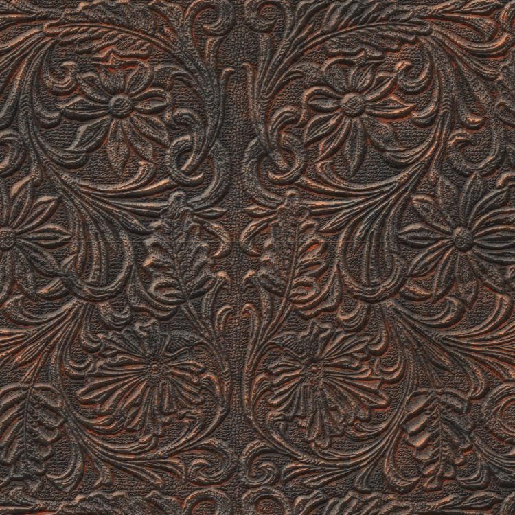 Rusty Iron Engraving Pattern Crew
