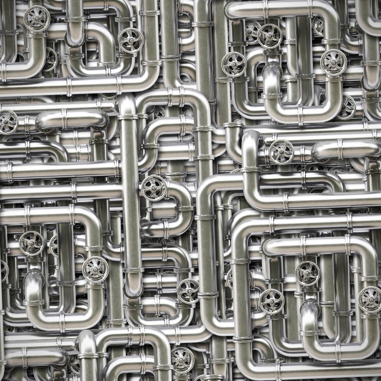 Aluminum Pipes Pattern Crew