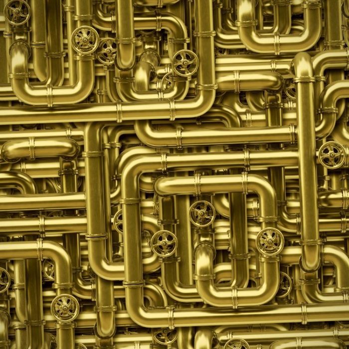 Brass Pipes Pattern Crew