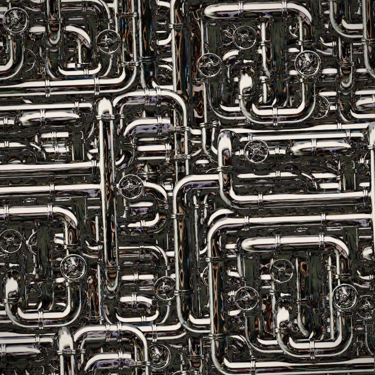 Chrome Pipes Pattern Crew