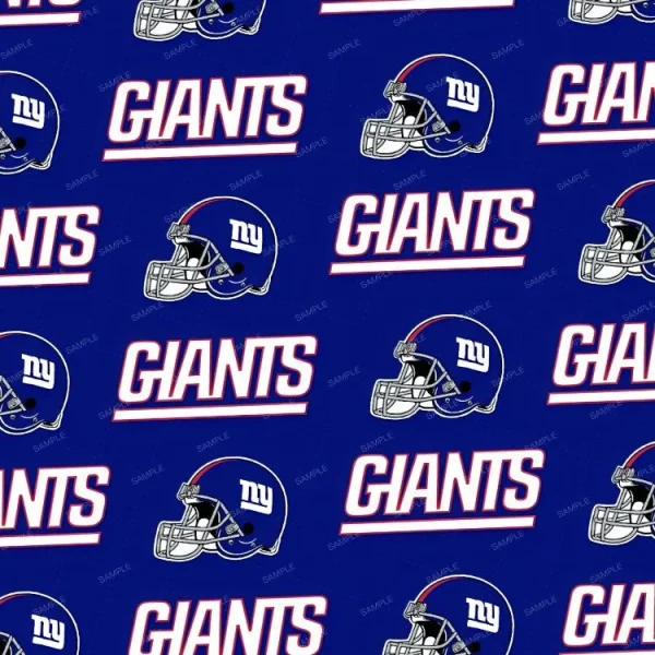 NY Giants Fabric Pattern