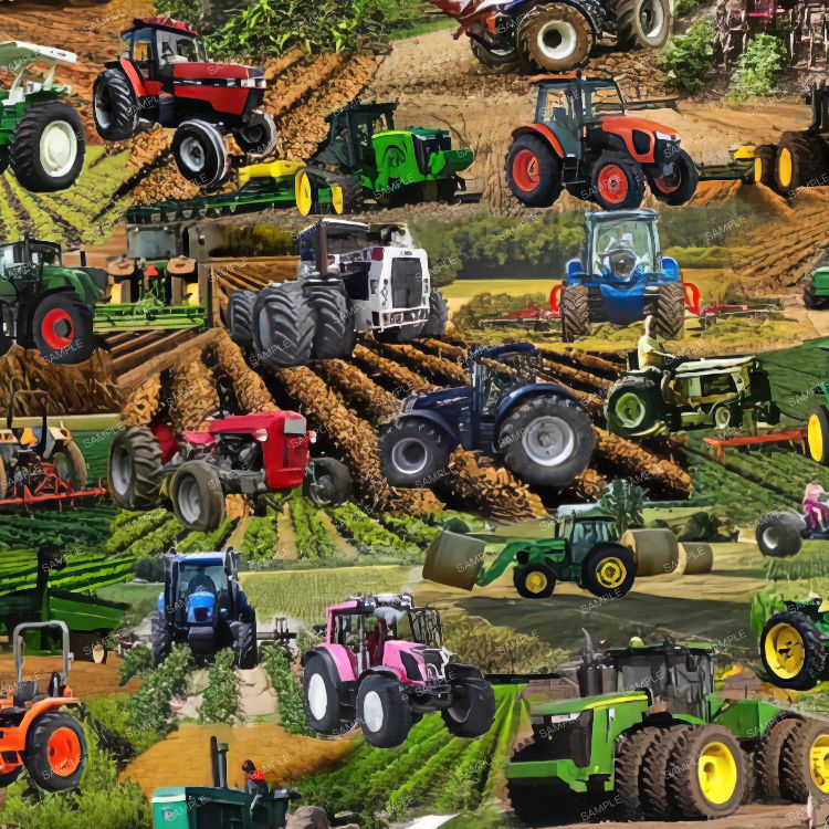 Farm Tractor Painting Pattern Crew
