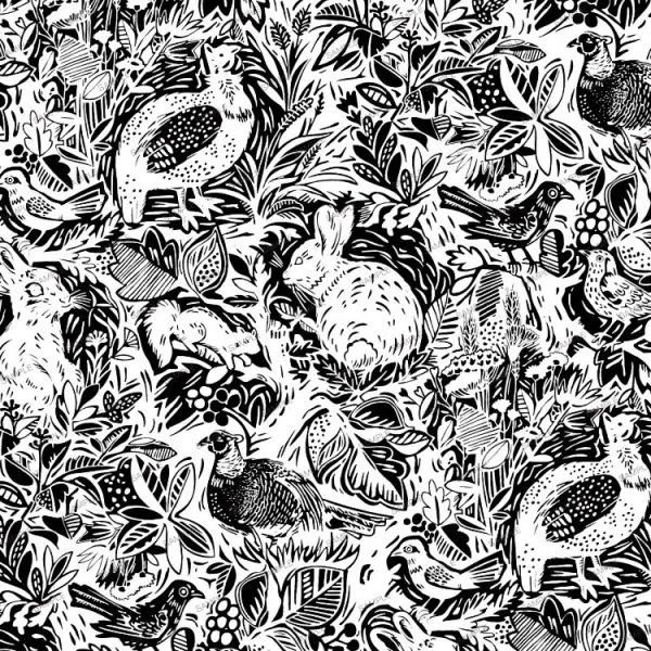 Small Animal Woodcut 21