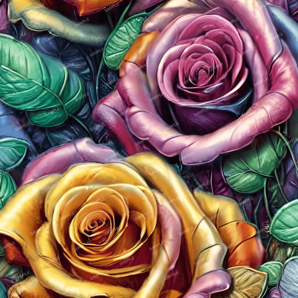 Clay Roses Pattern Crew