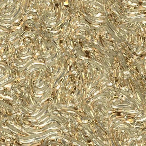 Sound Wave Pattern in Liquid Gold