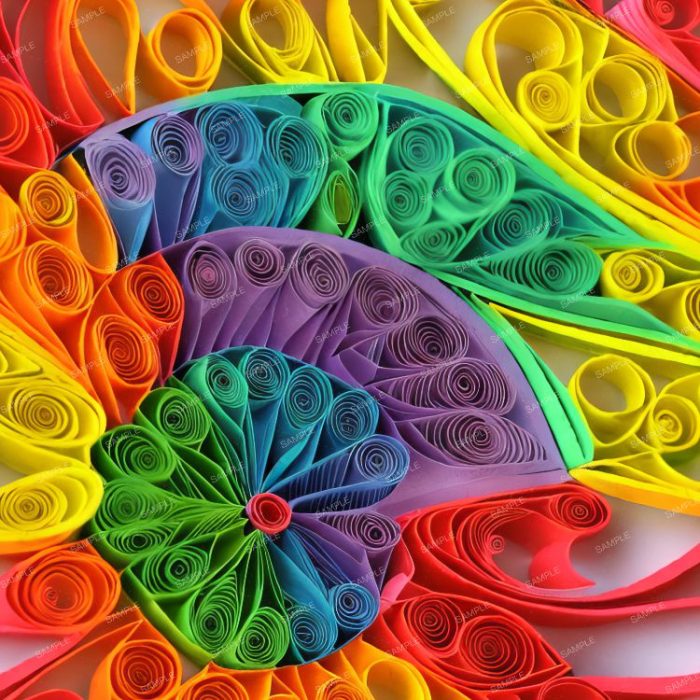 Rainbow Paper Quilling 42 Pattern Crew