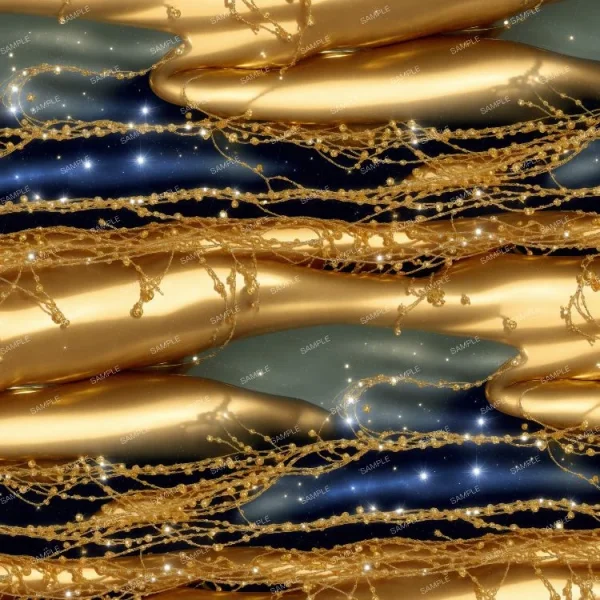 A Golden Night background with stars on it.