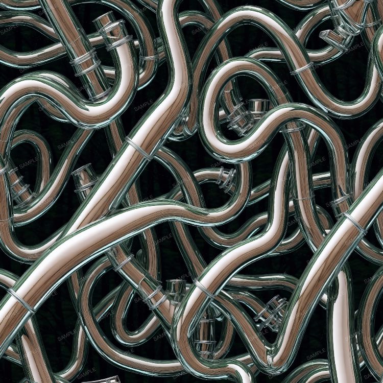 Chrome Header Pipes 43 Pattern Crew