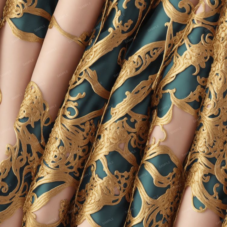 Rennaissance Fabric with Gold Fillagree – Pattern Crew