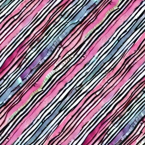 A seamless pattern of A pink and blue Notorious BIG Caricature zebra stripe pattern.