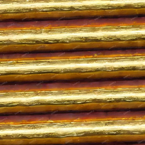 A seamless pattern of A close up of a row of Golden Leaf Wallpaper Pattern (Copy) pipes.