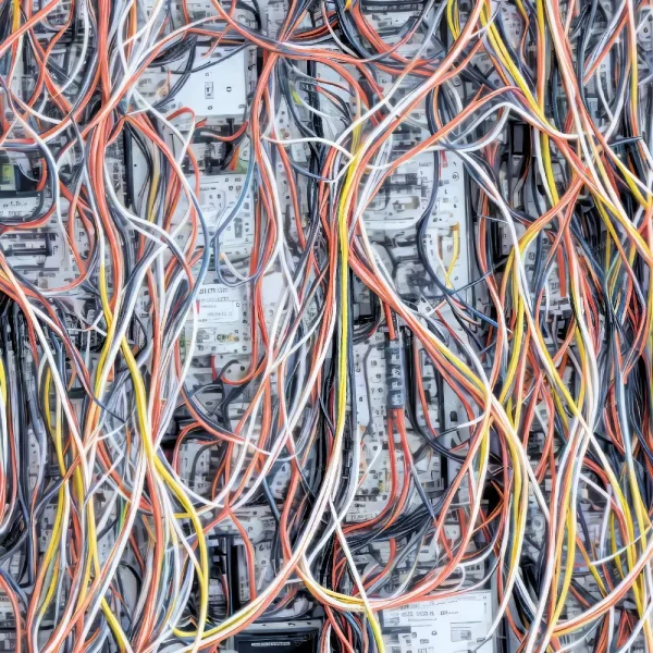 A seamless pattern of A large pile of Raytheon CPU Board 22 (Copy) on a computer board.
