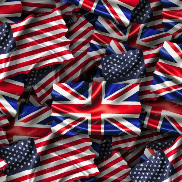 A seamless pattern of American and british flags — Tonga Flag 24 (Copy) stock photo.