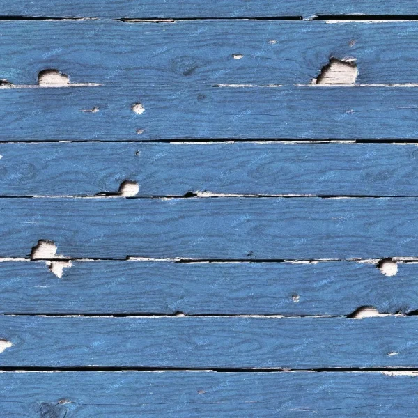 A seamless pattern of A blue Barnwood 49 plank with holes in it.
