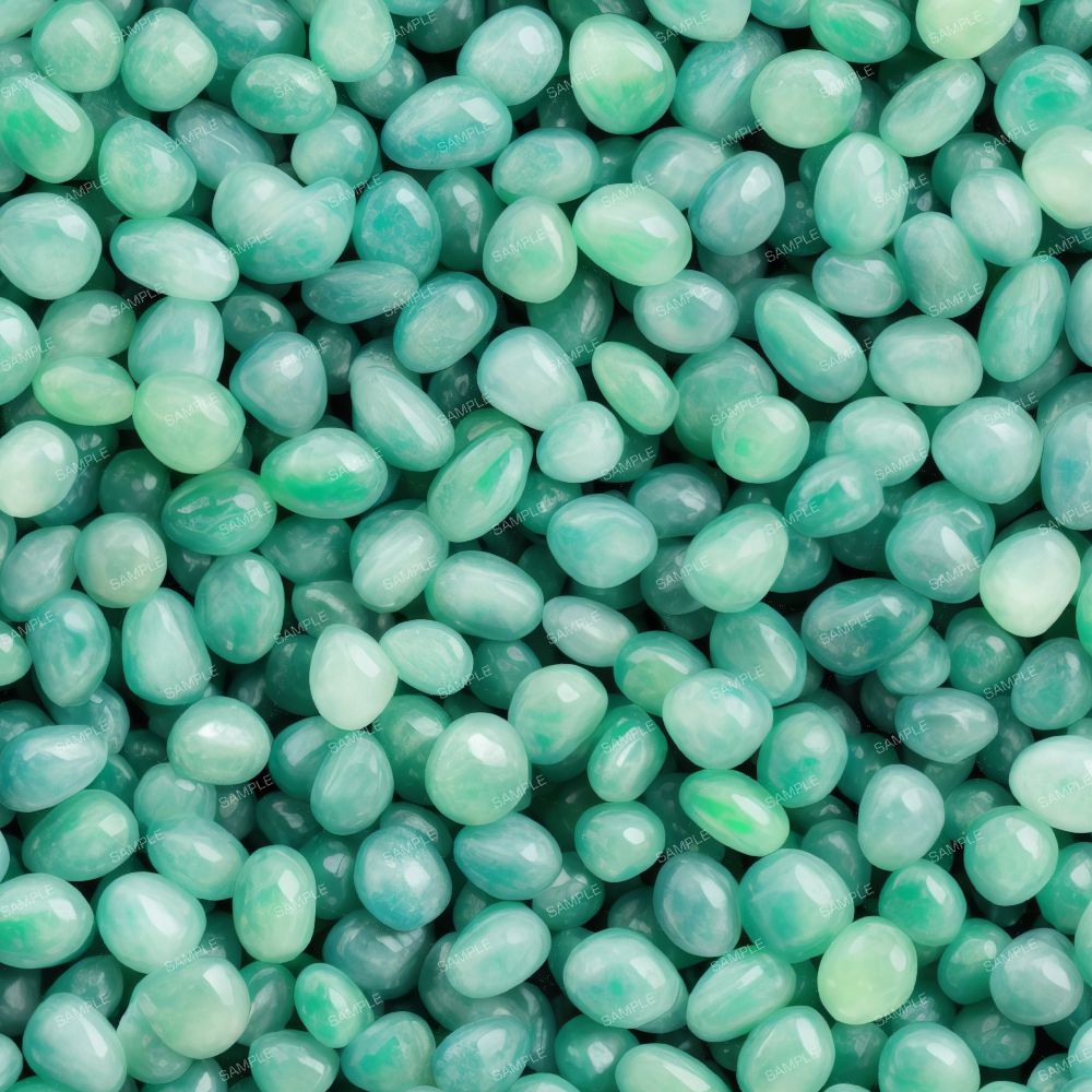 Polished Jade Stones Pattern Crew