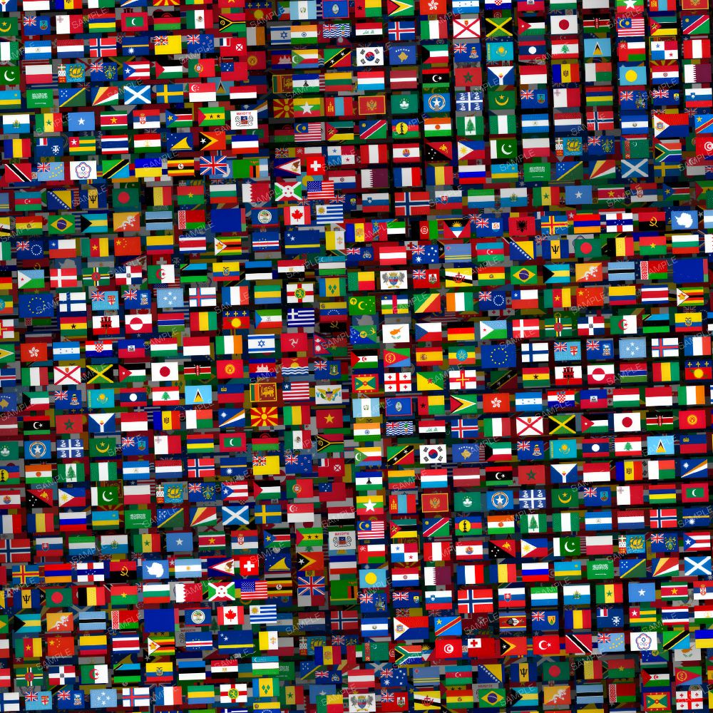 Flags Of The World 22 Pattern Crew