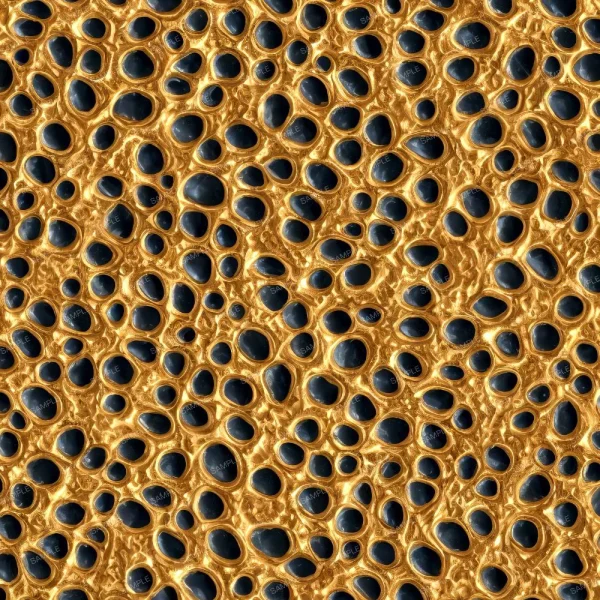 A seamless pattern of A pattern of Flowing Gold Paint 43 (Copy) dots on a Flowing Gold Paint 43 (Copy) background.