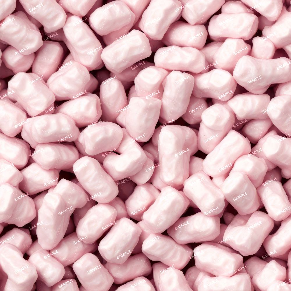 Pink Packing Peanuts Pattern Crew