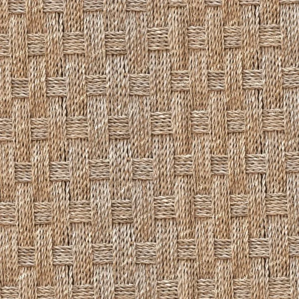 A seamless pattern of A close-up image of Woven Rattan texture, showcasing a repeating pattern of interlaced strands.