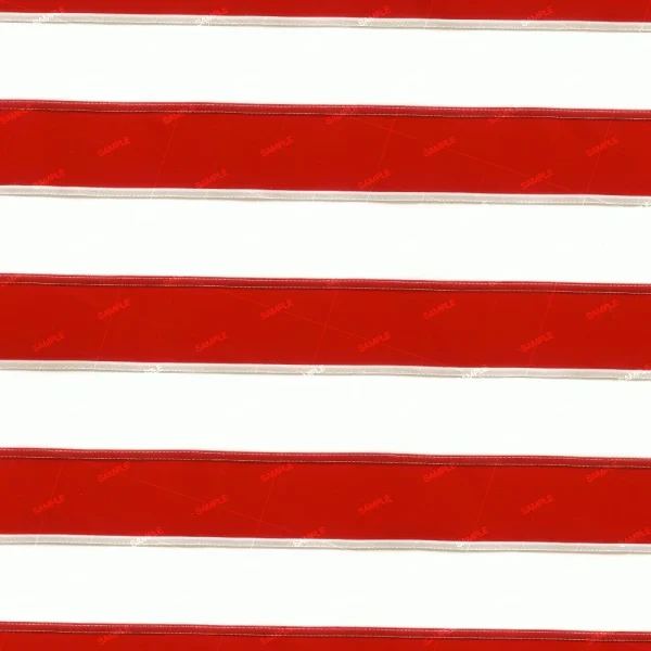 Red and white horizontal stripes alternating across the image, with a subtle texture visible on the red stripes.