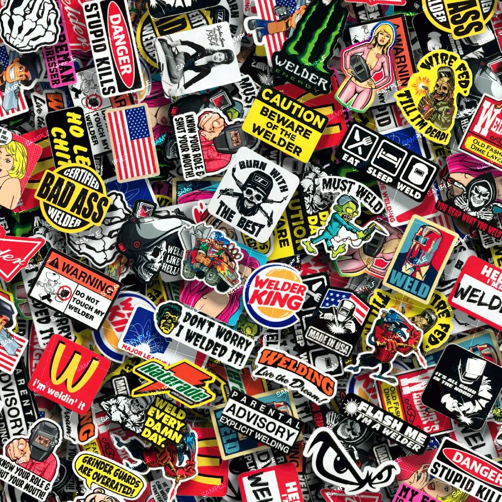 Welder Sticker Bomb – Pattern Crew