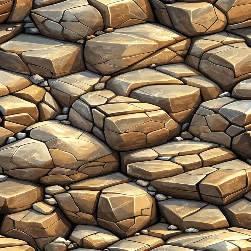 Cartoon Rock Wall 44 – Pattern Crew