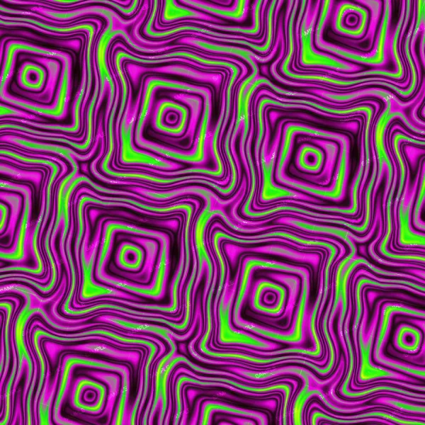 Stacks of Post-it Notes (Copy) features a digital abstract pattern with wavy, concentric squares in pink, purple, and green, arranged in a repeating design that creates motion and depth.