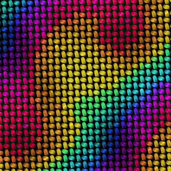 A close-up of Neon Ink Drops in Water 44 (Copy) shows a textured surface with a repeating diamond pattern in vivid red, yellow, green, blue, and purple hues for a vibrant mosaic effect.