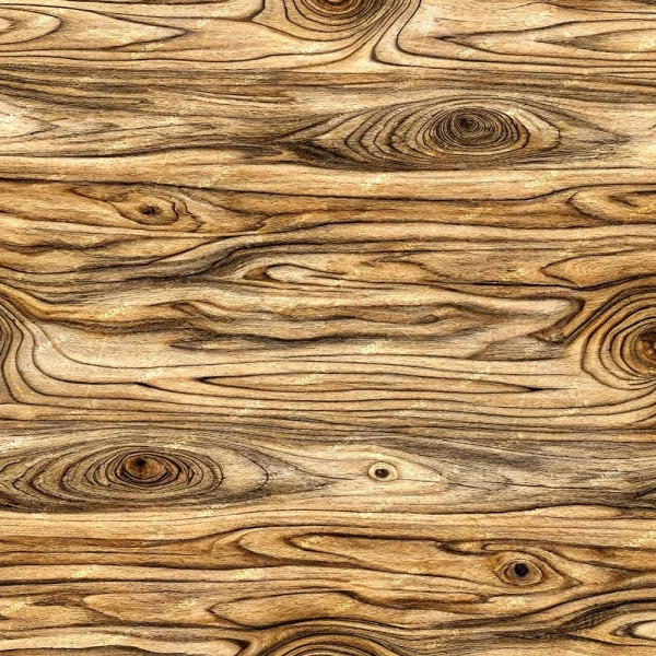 A close-up of Slatted Wood Wall 22 (Copy) reveals natural grain patterns, knots, and varied brown shades. The texture showcases organic lines and swirls typical of real wood.