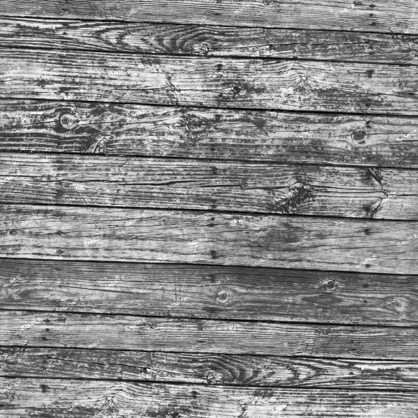Ash Woodgrain 44 (Copy) features weathered wooden planks with visible grain, knots, and dark stains in a grayscale color scheme. The horizontally arranged surface appears aged and textured.