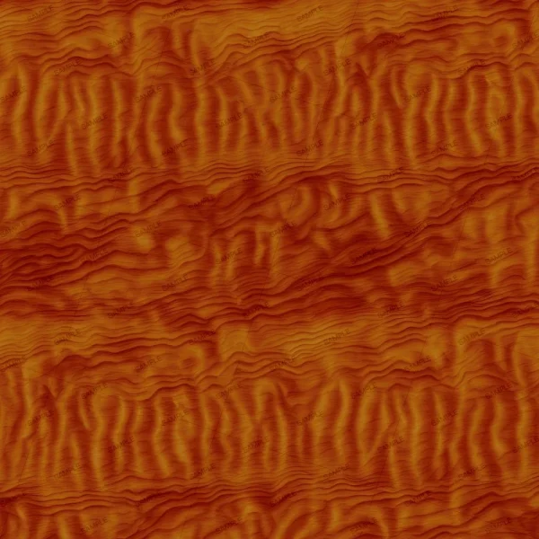 A close-up of the Burl Woodgrain 48 (Copy) texture featuring wavy, horizontal lines in reddish-brown and orange shades, mimicking the natural patterns of polished wood surfaces.
