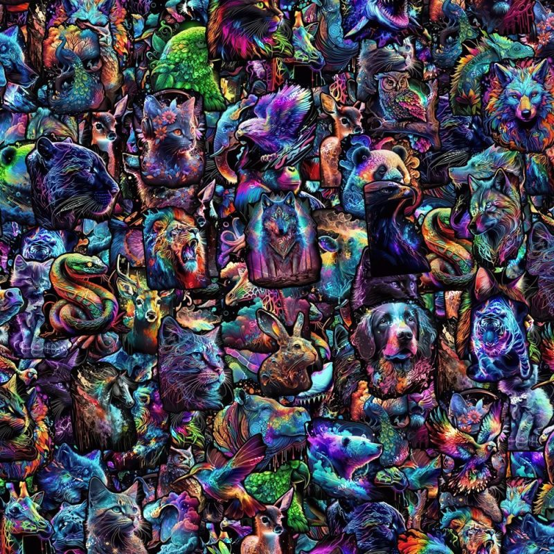 Neon Animal Sticker Bomb – Pattern Crew