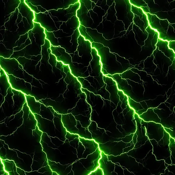 Electric pink lightning bolts with glowing edges streak across a dark background in "Pink Lightning 42 (Copy)," creating a vivid, abstract neon pattern full of energy.