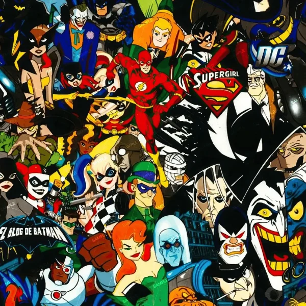 A vibrant collage showcasing iconic Marvel characters from different eras, featuring superheroes and villains brought together in "Marvel Over the Years (Copy).
