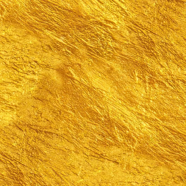 Close-up view of Gold Veined Onyx 24 (Copy) featuring a textured gold surface with irregular patterns, reflective metallic sheen, and uneven lines and ridges throughout.